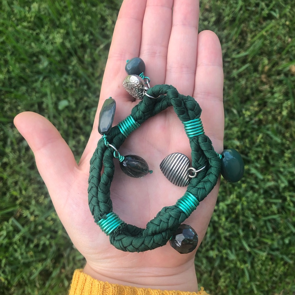 Vintage 2000s Green Charm Bracelet